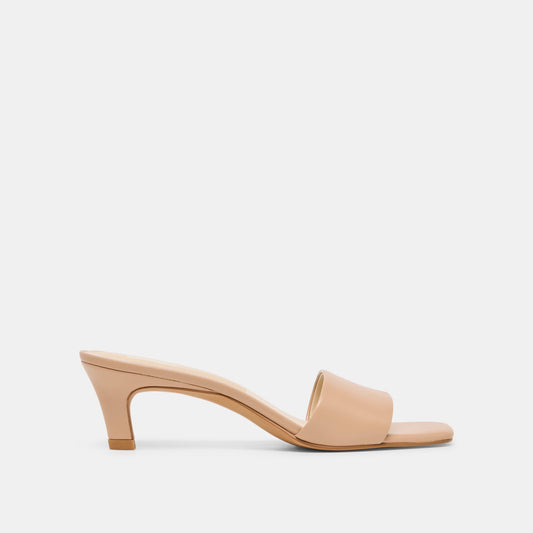 Rexa Light Tan Leather Heels Dolce Vita