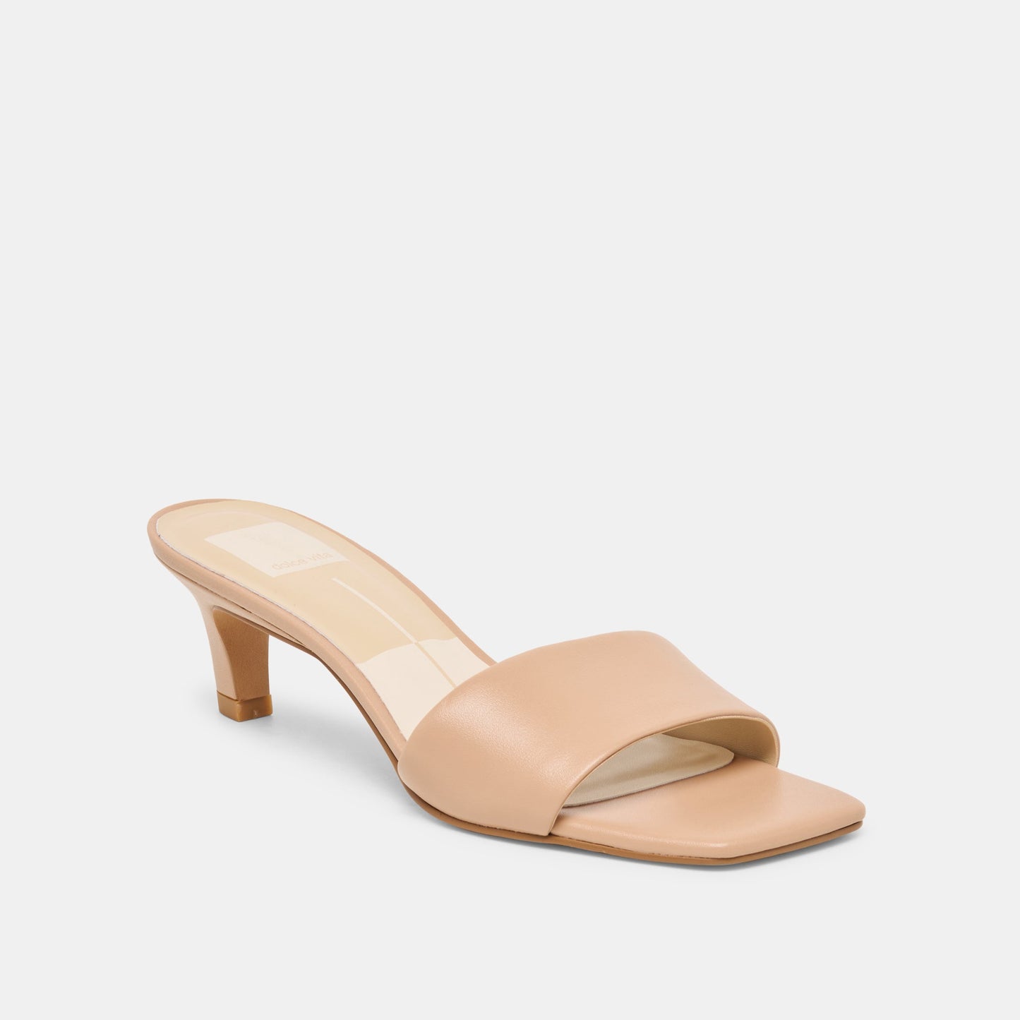 Rexa Light Tan Leather Heels Dolce Vita