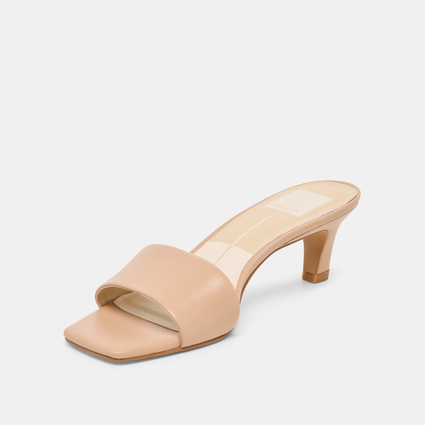 Rexa Light Tan Leather Heels Dolce Vita