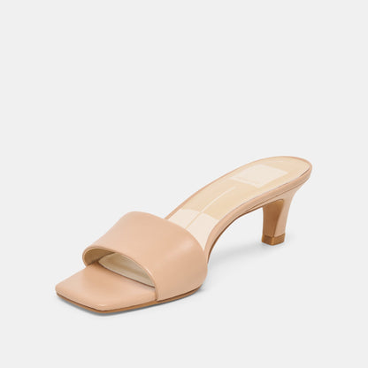 Rexa Light Tan Leather Heels Dolce Vita