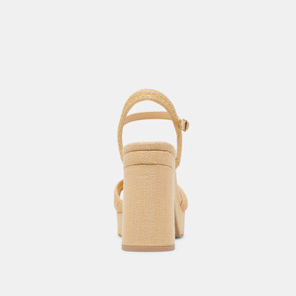 TINAYA HEELS LT NATURAL RAFFIA Dolce Vita