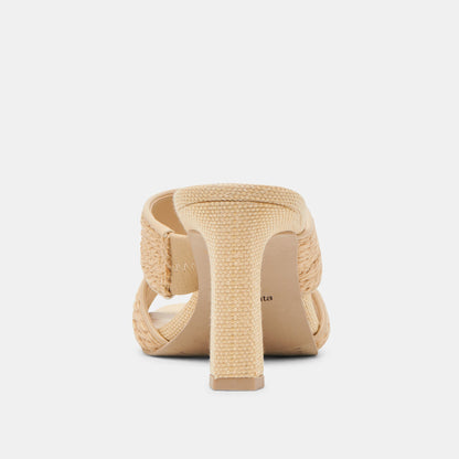 Gitel Lt Natural Raffia Heels Dolce Vita