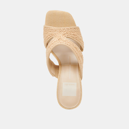 Gitel Lt Natural Raffia Heels Dolce Vita