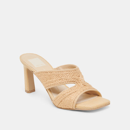 Gitel Lt Natural Raffia Heels Dolce Vita