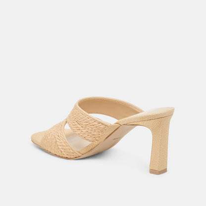 Gitel Lt Natural Raffia Heels Dolce Vita