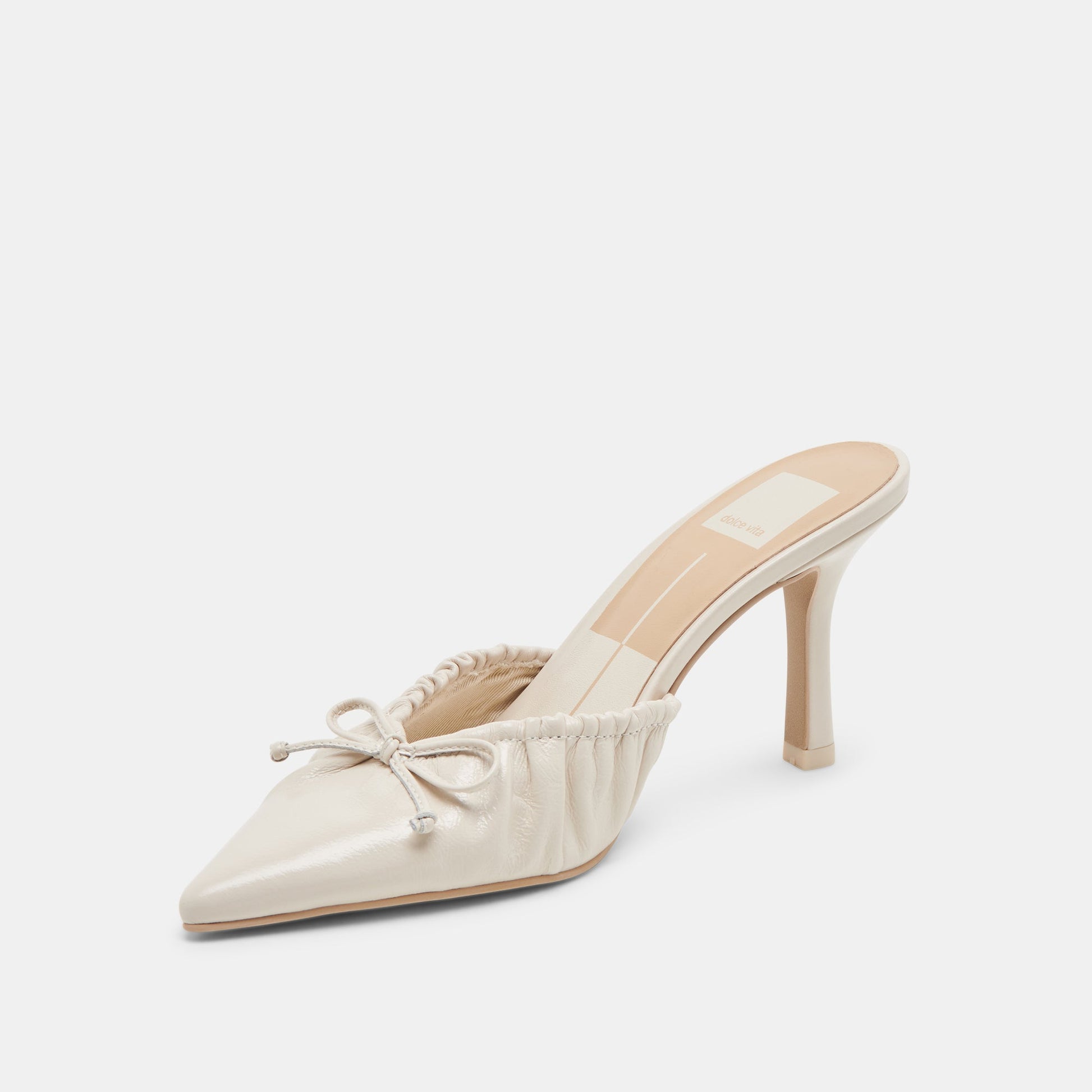 KAIRI HEELS IVORY CRINKLE PATENT Dolce Vita
