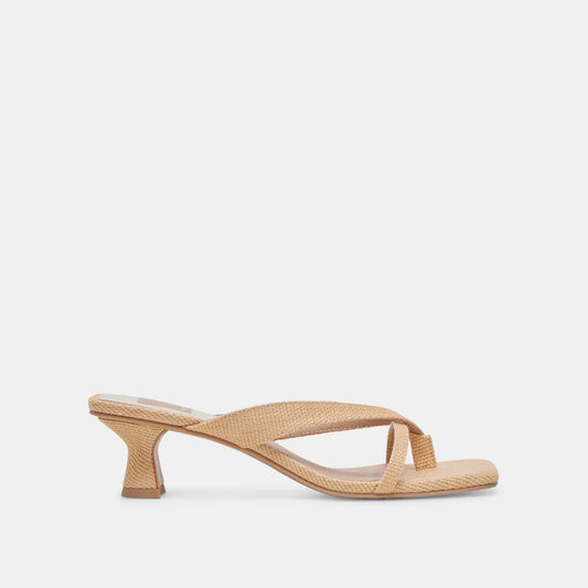 Brevel Natural Raffia Heels Dolce Vita