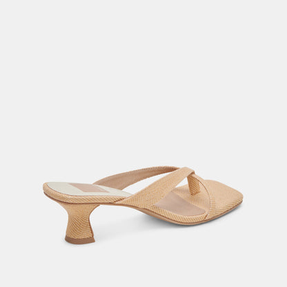 Brevel Natural Raffia Heels Dolce Vita