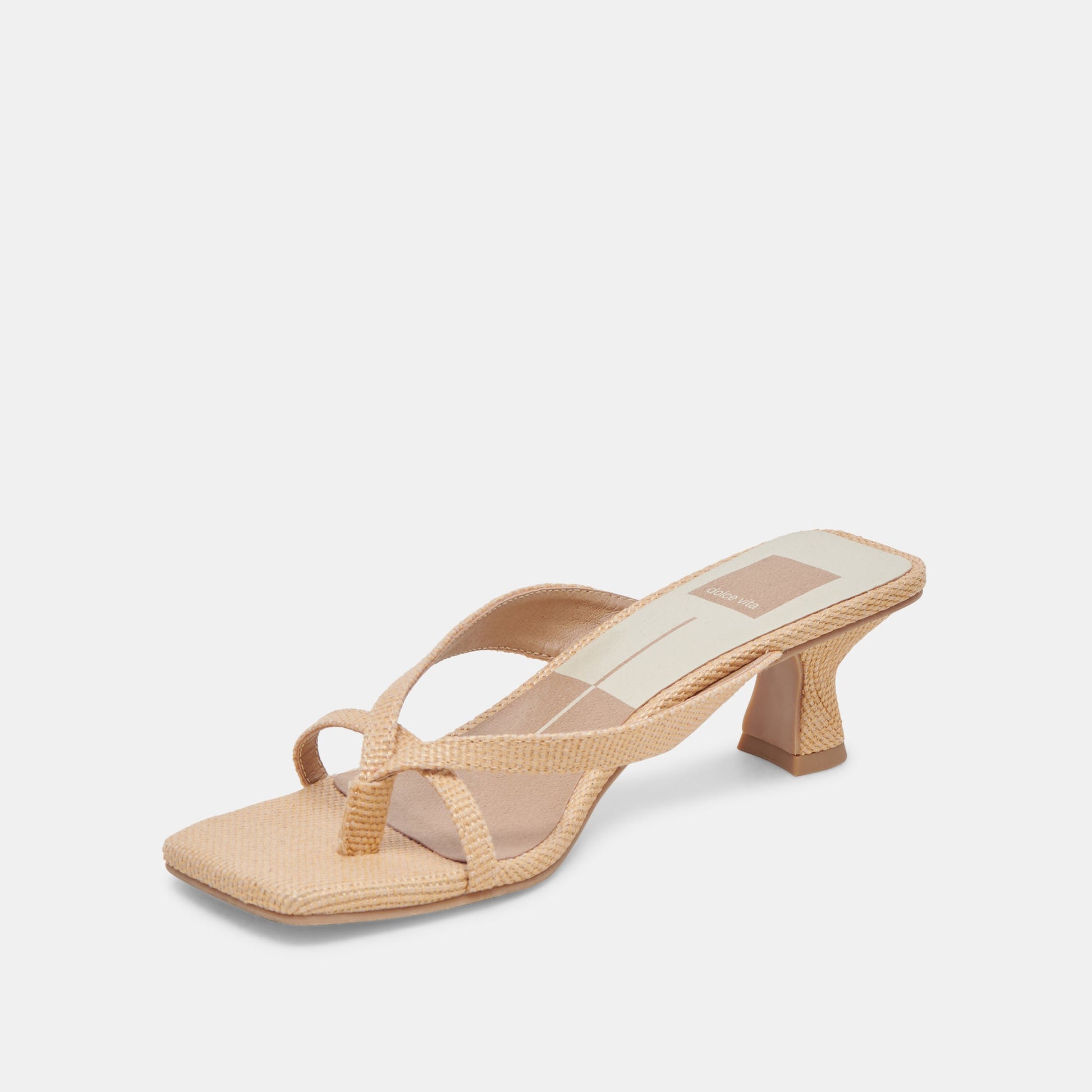Brevel Natural Raffia Heels Dolce Vita