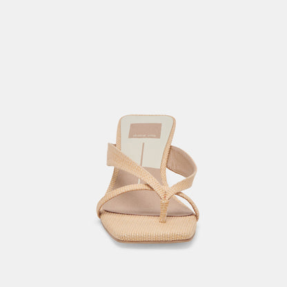 Brevel Natural Raffia Heels Dolce Vita