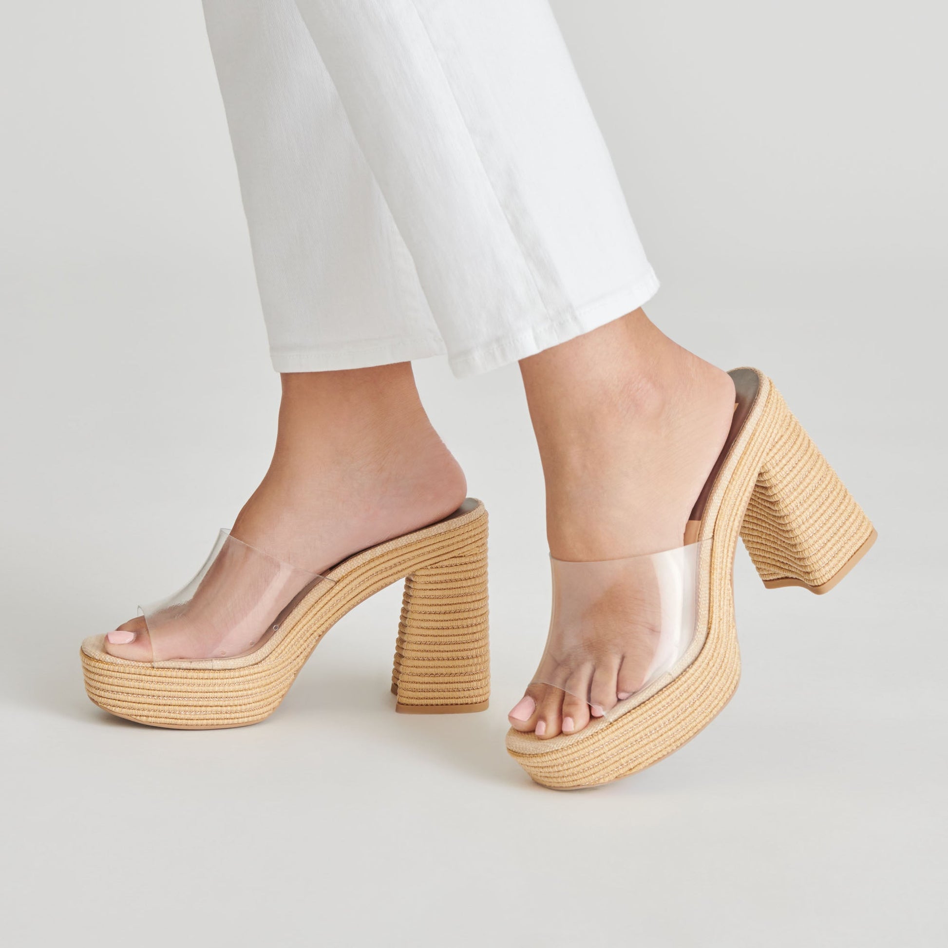 LICHIA HEELS NATURAL VINYL Dolce Vita