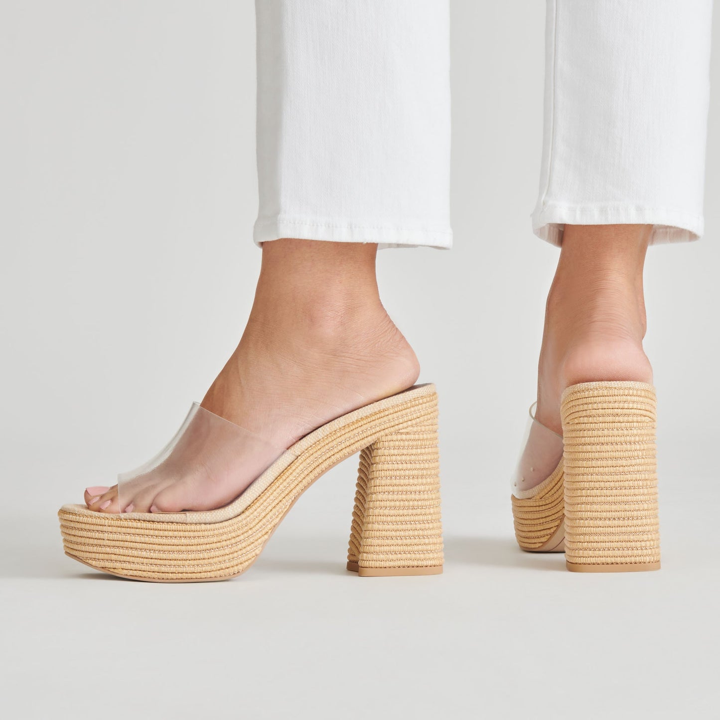 LICHIA HEELS NATURAL VINYL Dolce Vita