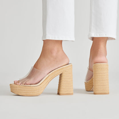 LICHIA HEELS NATURAL VINYL Dolce Vita