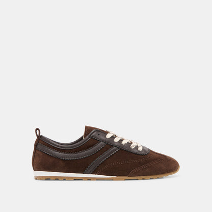 Viper Dk Brown Suede Sneakers Dolce Vita