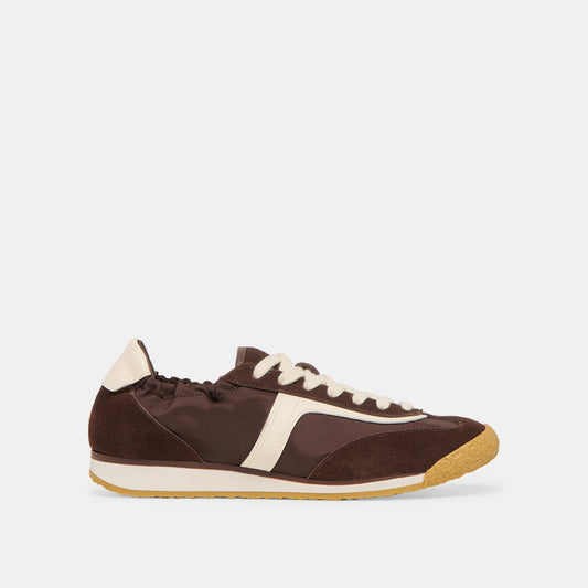 Sariya Dk Brown Nylon Sneakers Dolce Vita