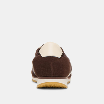 Sariya Dk Brown Nylon Sneakers Dolce Vita