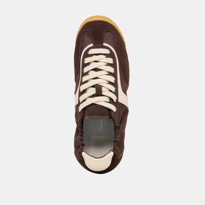 Sariya Dk Brown Nylon Sneakers Dolce Vita