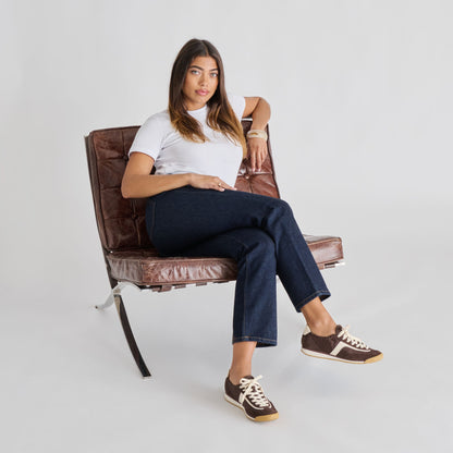 Sariya Dk Brown Nylon Sneakers Dolce Vita