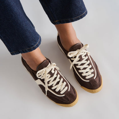 Sariya Dk Brown Nylon Sneakers Dolce Vita