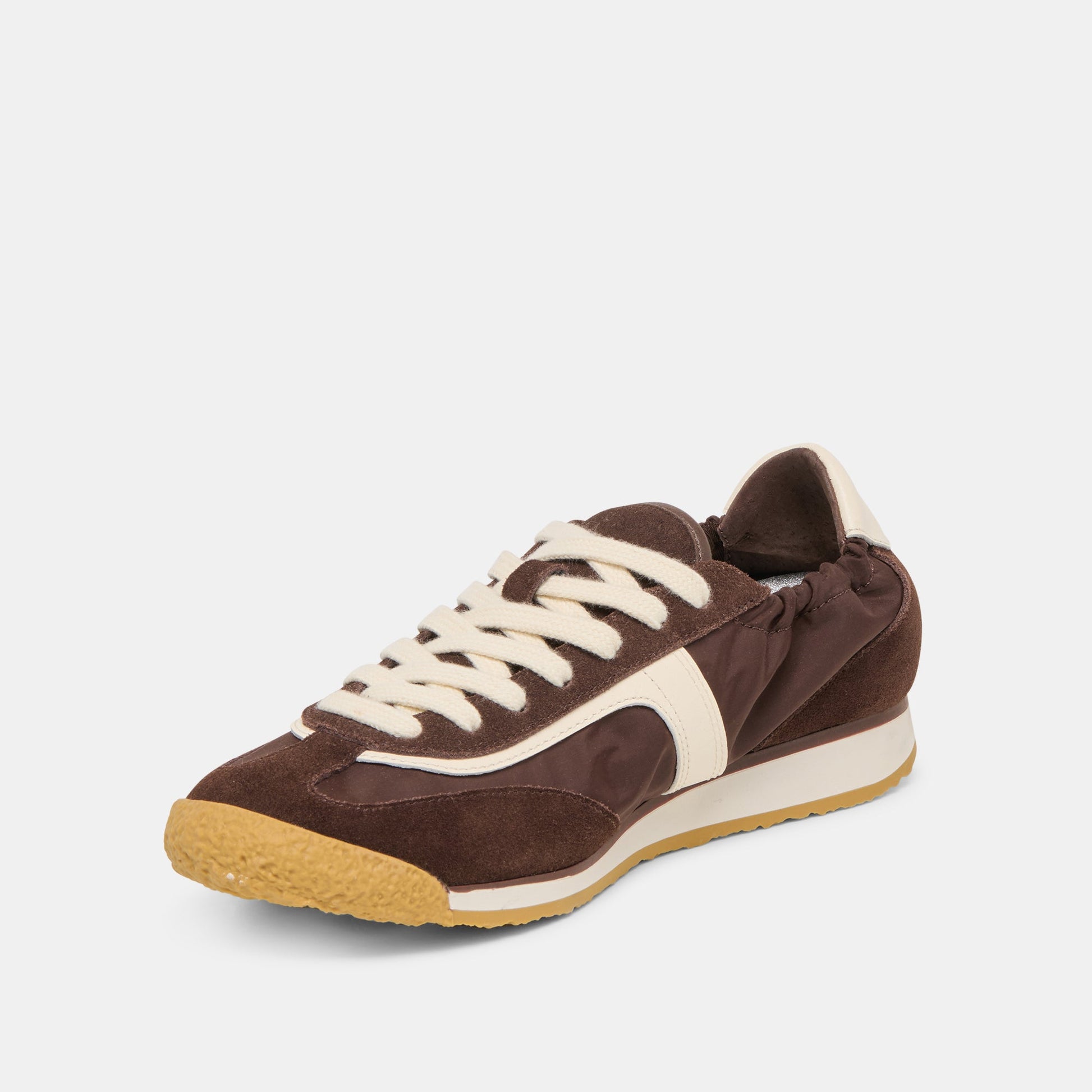 Sariya Dk Brown Nylon Sneakers Dolce Vita