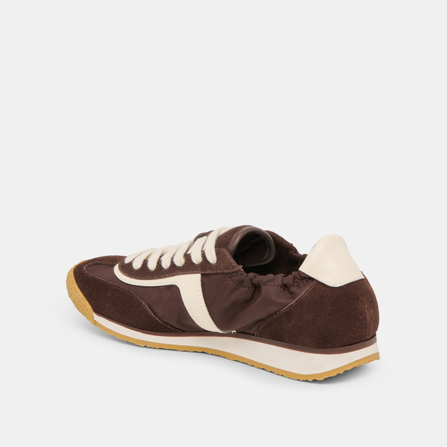 Sariya Dk Brown Nylon Sneakers Dolce Vita
