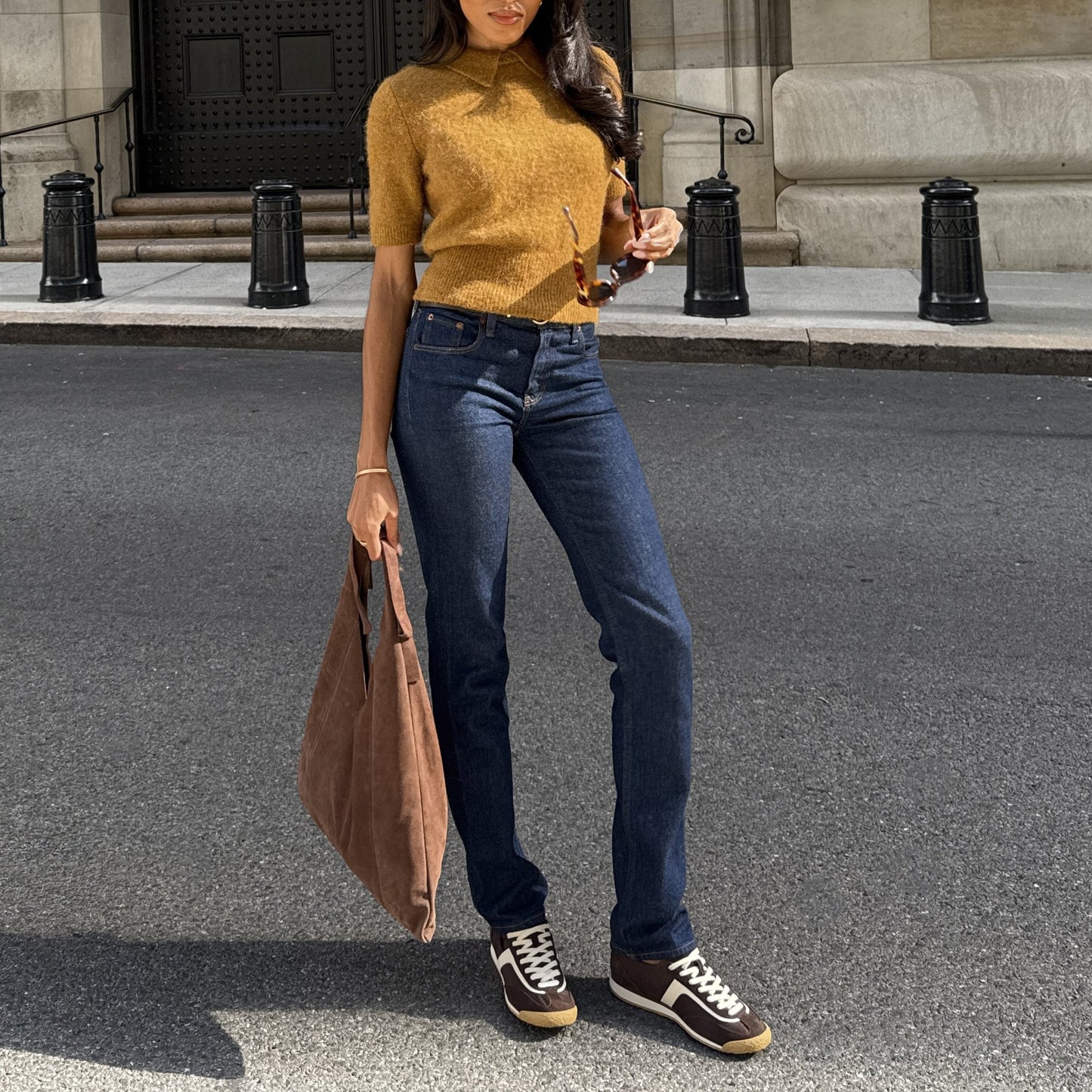 Sariya Dk Brown Nylon Sneakers Dolce Vita