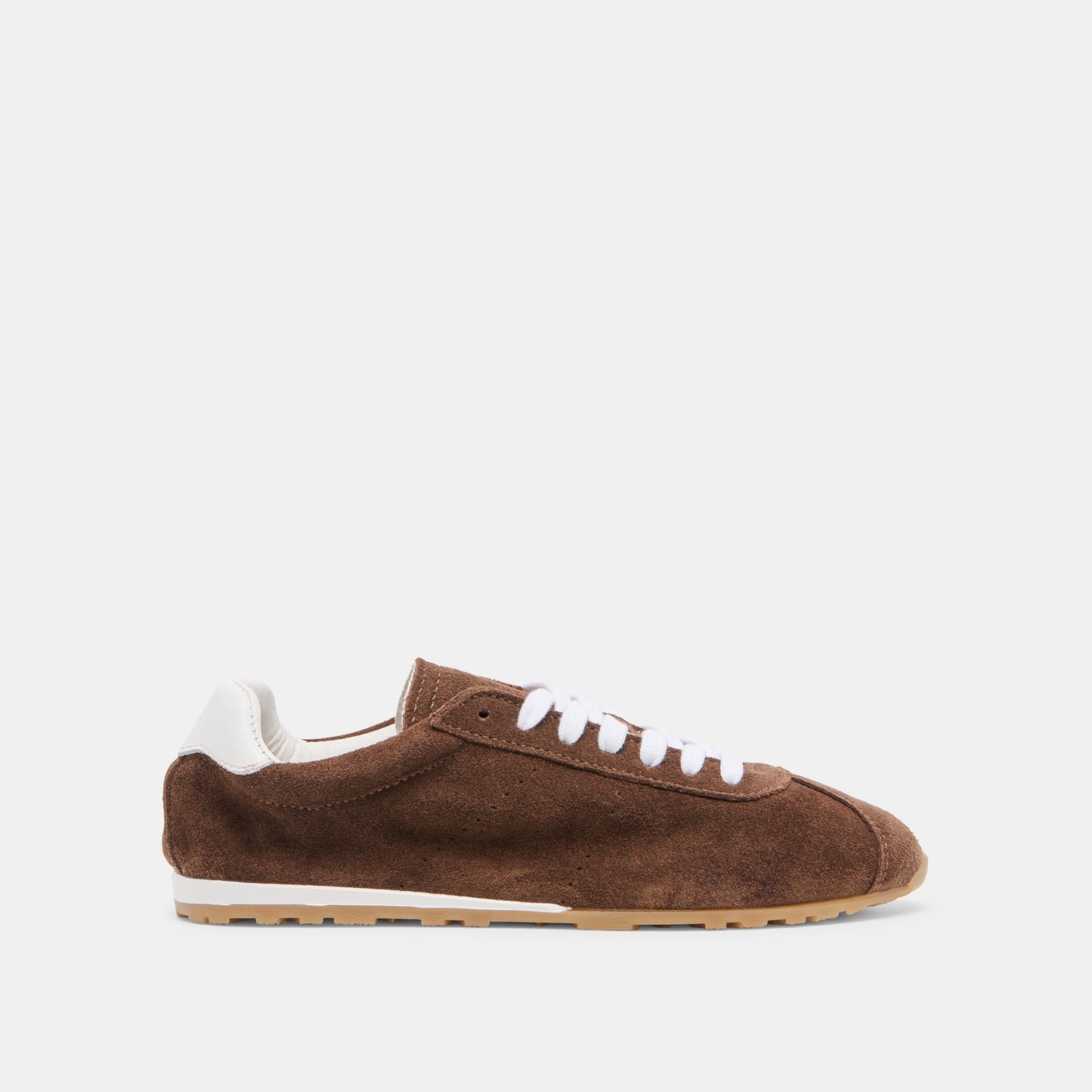 Serina Dk Brown Suede Sneakers Dolce Vita