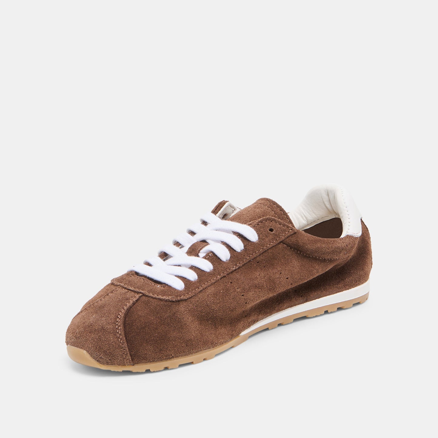 Serina Dk Brown Suede Sneakers Dolce Vita