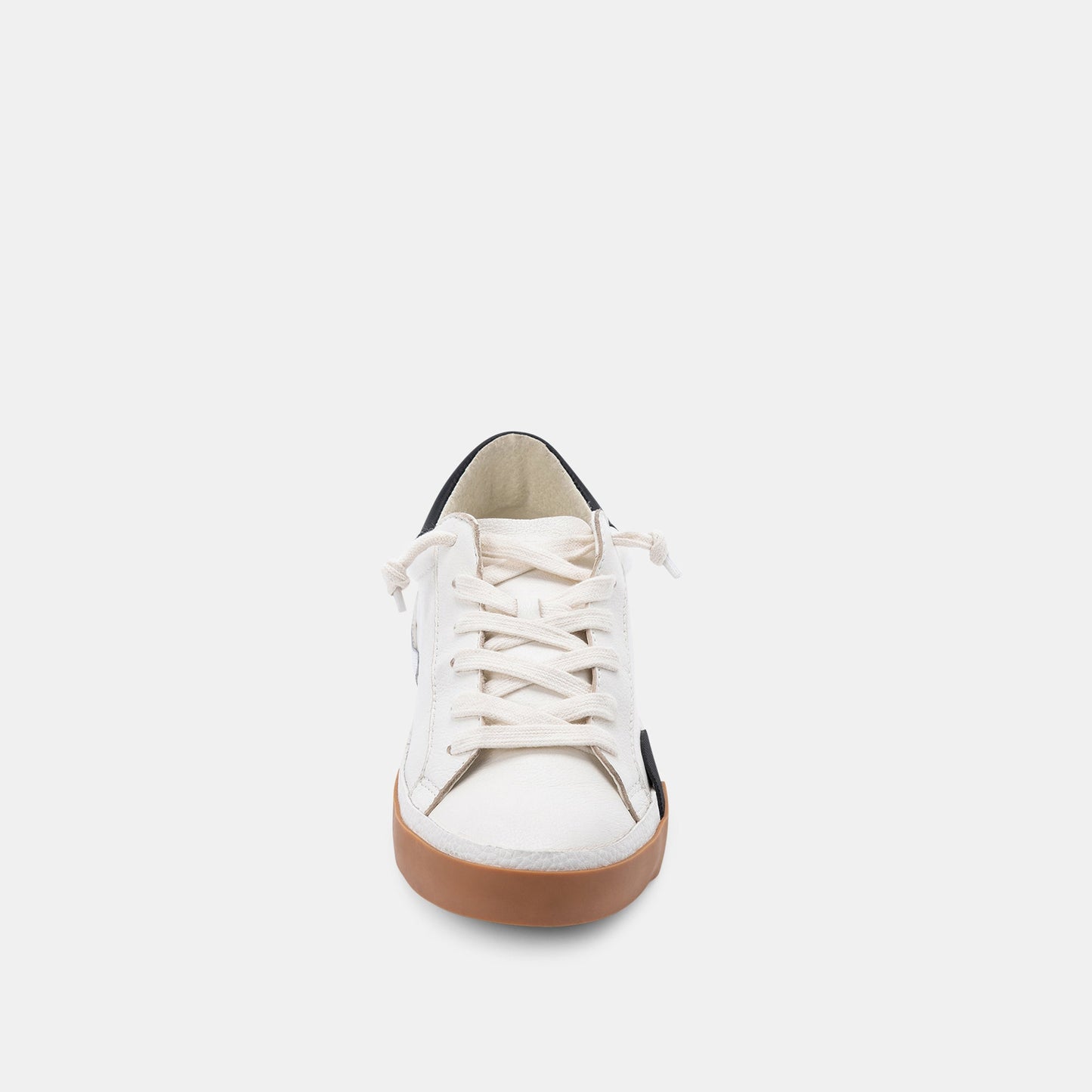 ZINA SNEAKERS WHITE BLACK LEATHER Dolce Vita