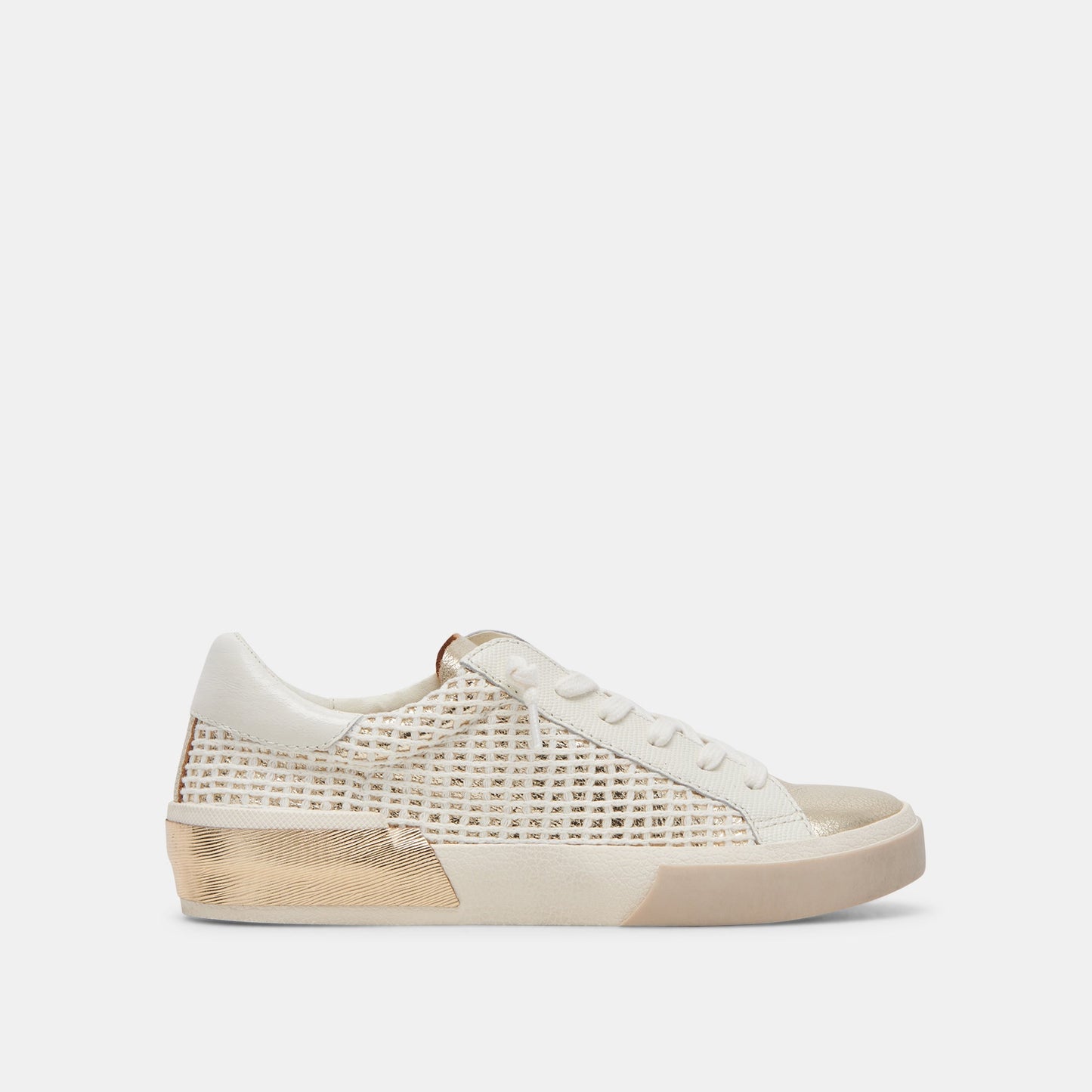 ZINA SNEAKERS BONE GOLD WOVEN Dolce Vita