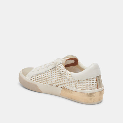 ZINA SNEAKERS BONE GOLD WOVEN Dolce Vita