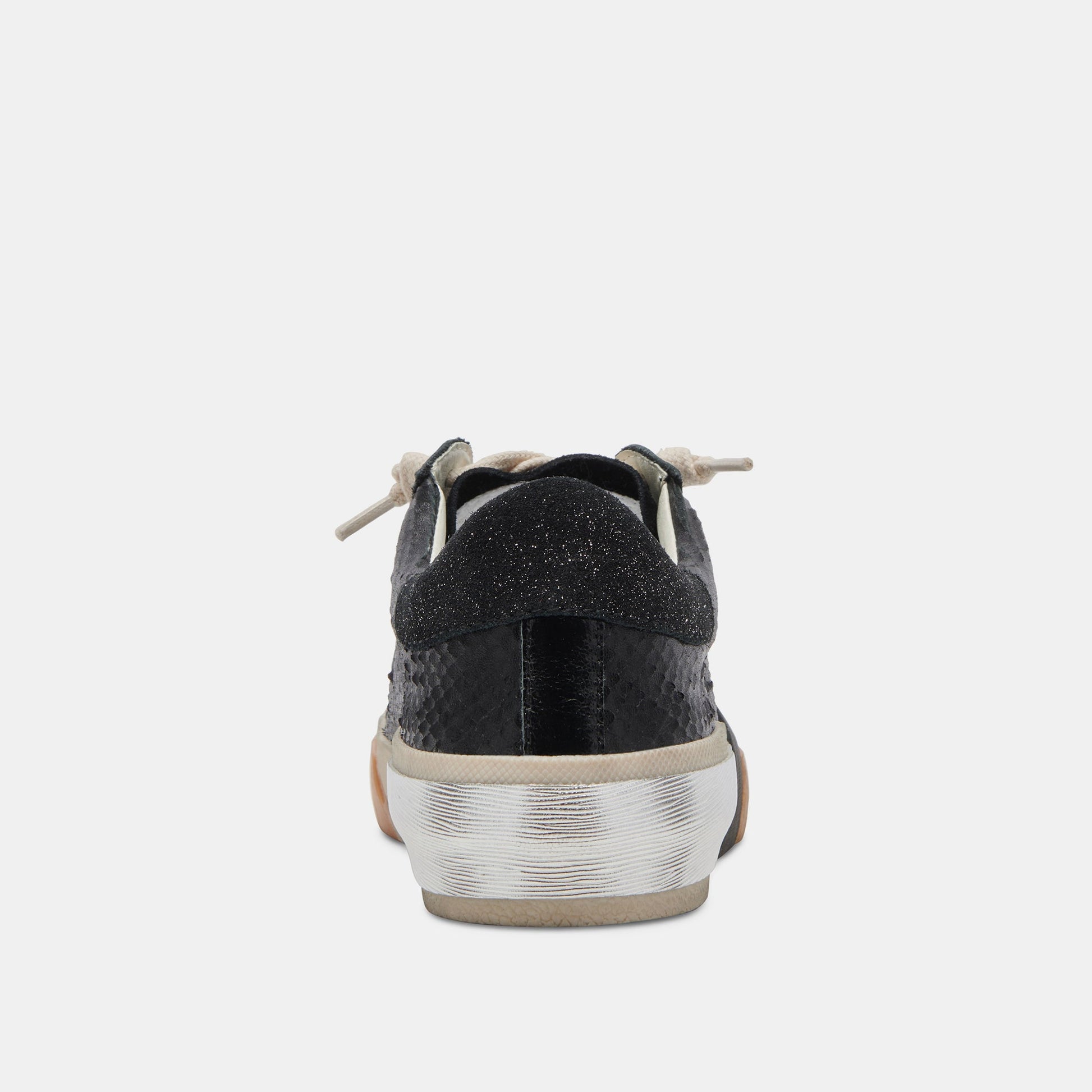 Zina Sneakers Onyx Embossed Leather Dolce Vita