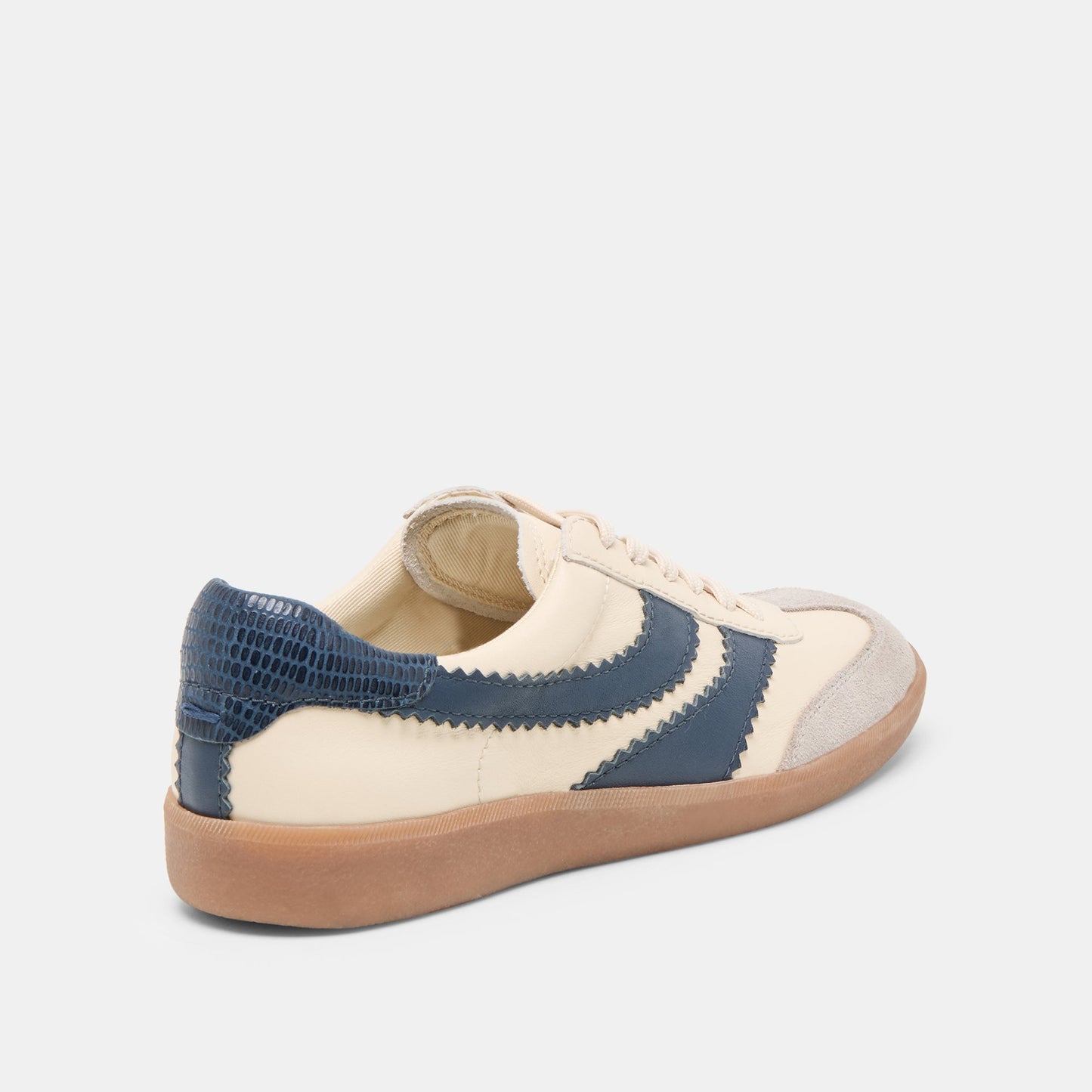 Merit White Navy Leather Sneakers Dolce Vita