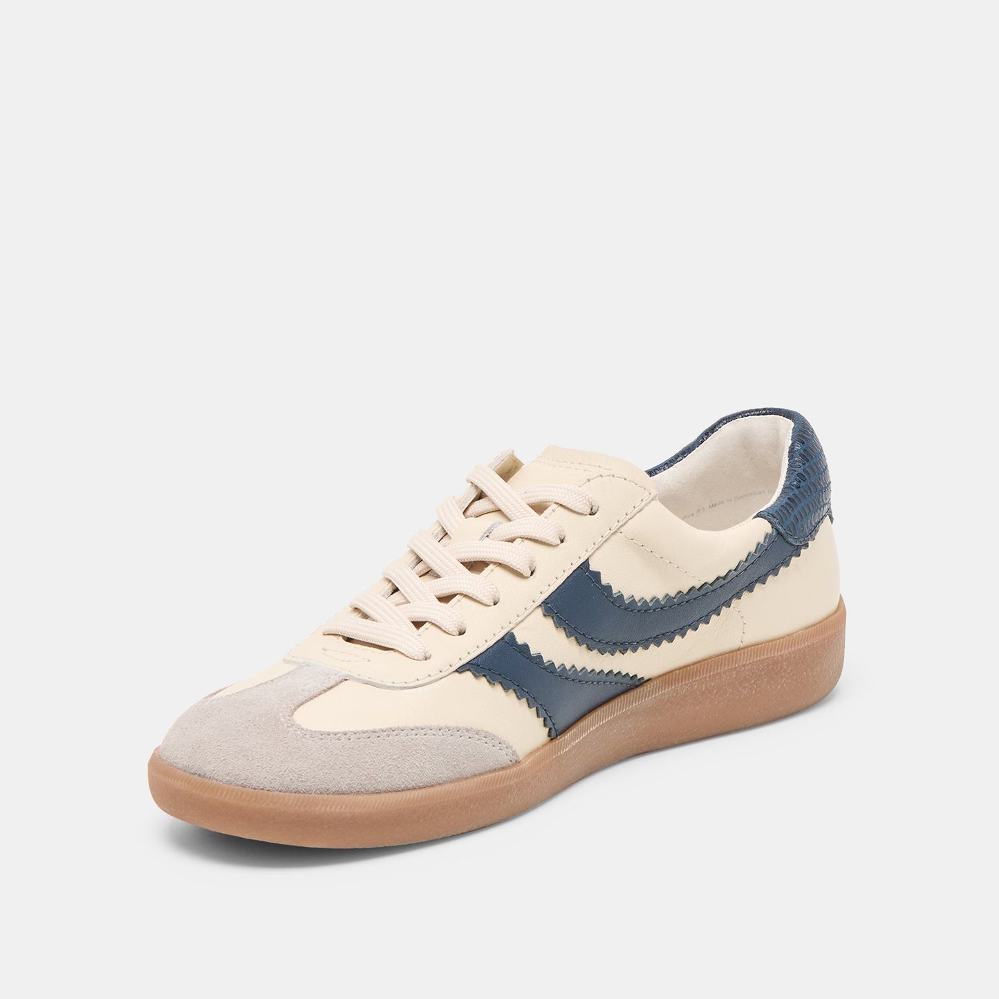 Merit White Navy Leather Sneakers Dolce Vita