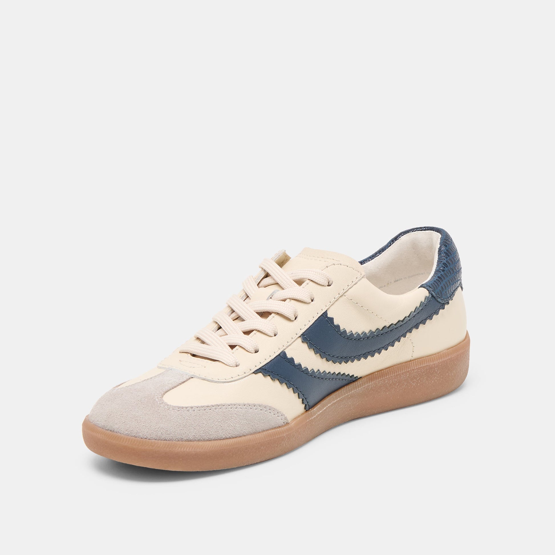 Merit White Navy Leather Sneakers Dolce Vita