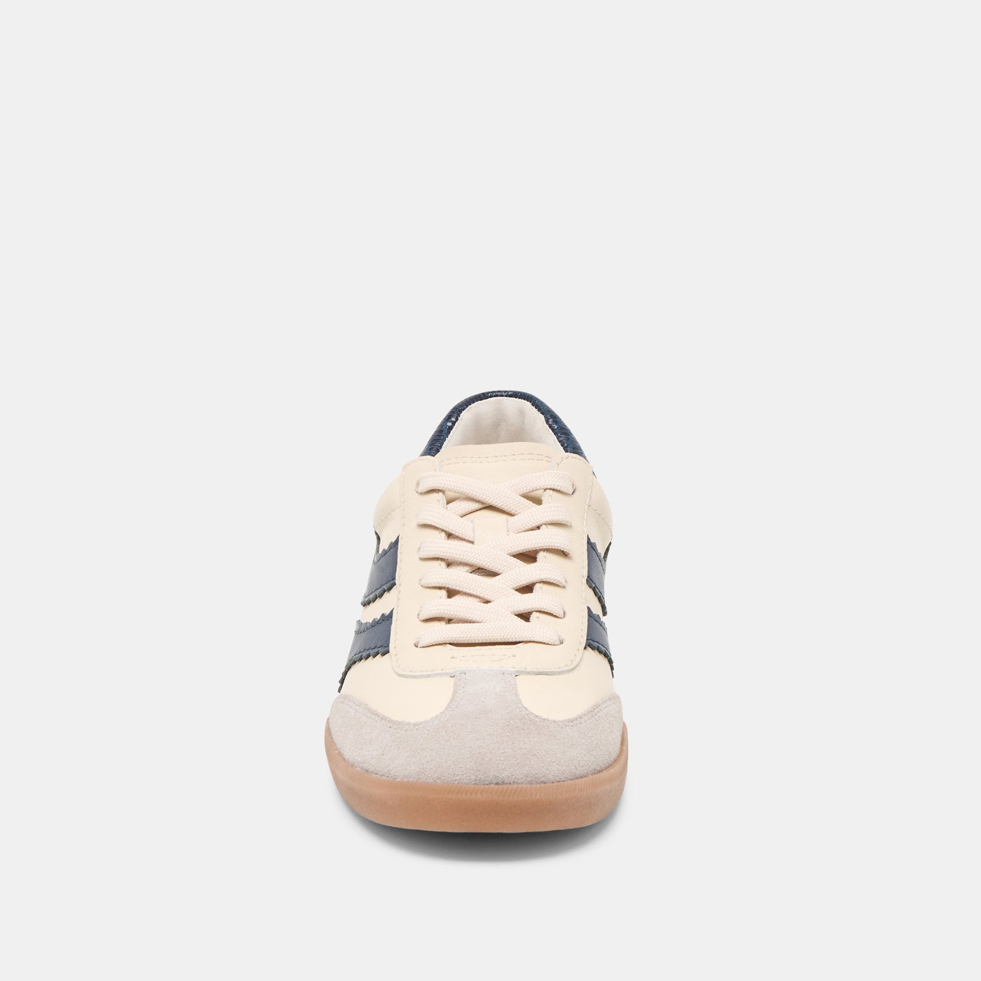 Merit White Navy Leather Sneakers Dolce Vita