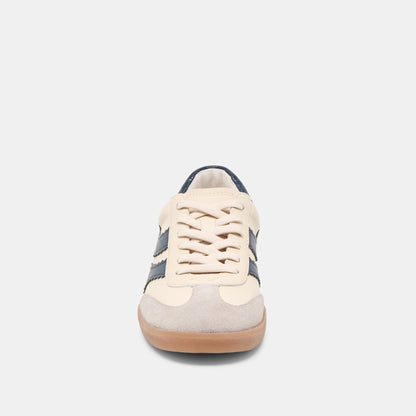 Merit White Navy Leather Sneakers Dolce Vita