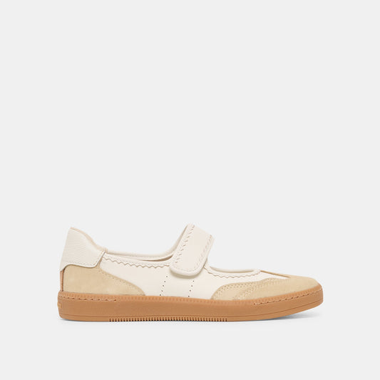 Nanet Ivory Multi Leather Sneakers Dolce Vita