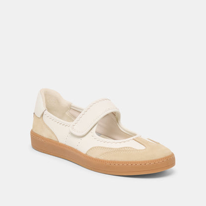 Nanet Ivory Multi Leather Sneakers Dolce Vita