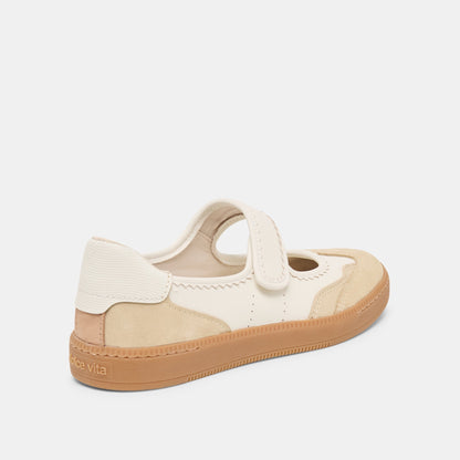 Nanet Ivory Multi Leather Sneakers Dolce Vita