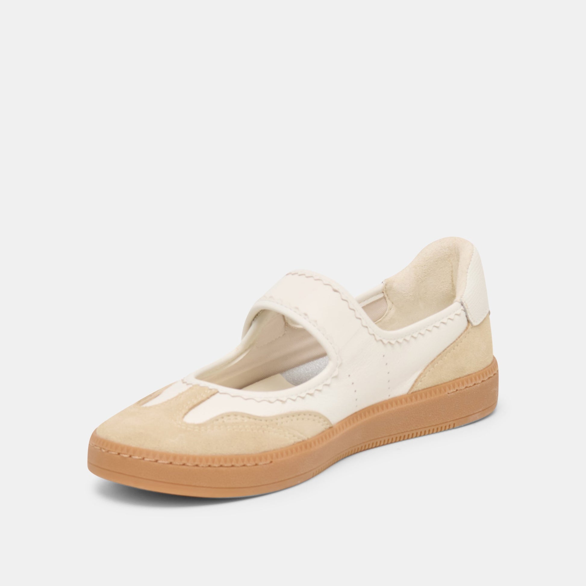 Nanet Ivory Multi Leather Sneakers Dolce Vita