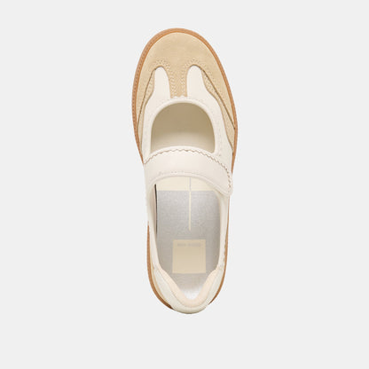 Nanet Ivory Multi Leather Sneakers Dolce Vita