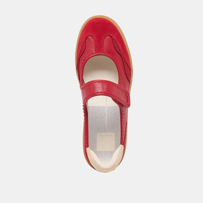 Nanet Crimson Leather Sneakers Dolce Vita