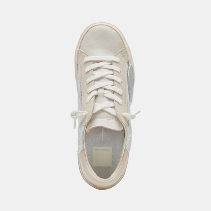 Zina Sneakers Chrome Distressed Leather Dolce Vita