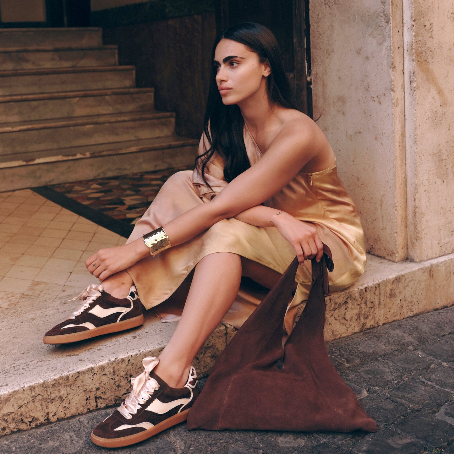 Notice Chocolate Corduroy Sneakers Dolce Vita
