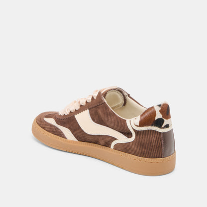 Notice Chocolate Corduroy Sneakers Dolce Vita