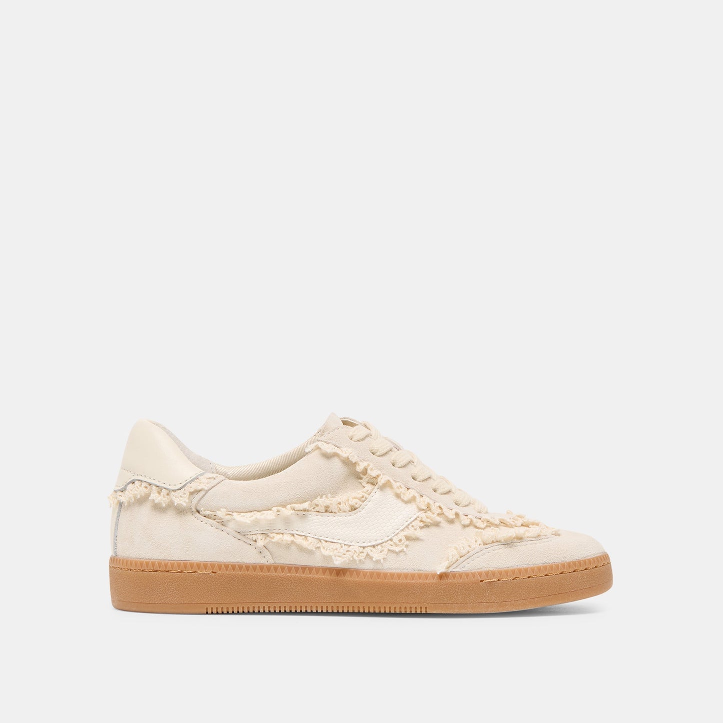 Notice Lace Ivory Suede Sneakers Dolce Vita