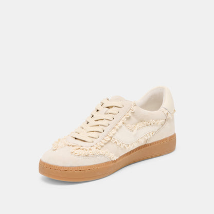 Notice Lace Ivory Suede Sneakers Dolce Vita