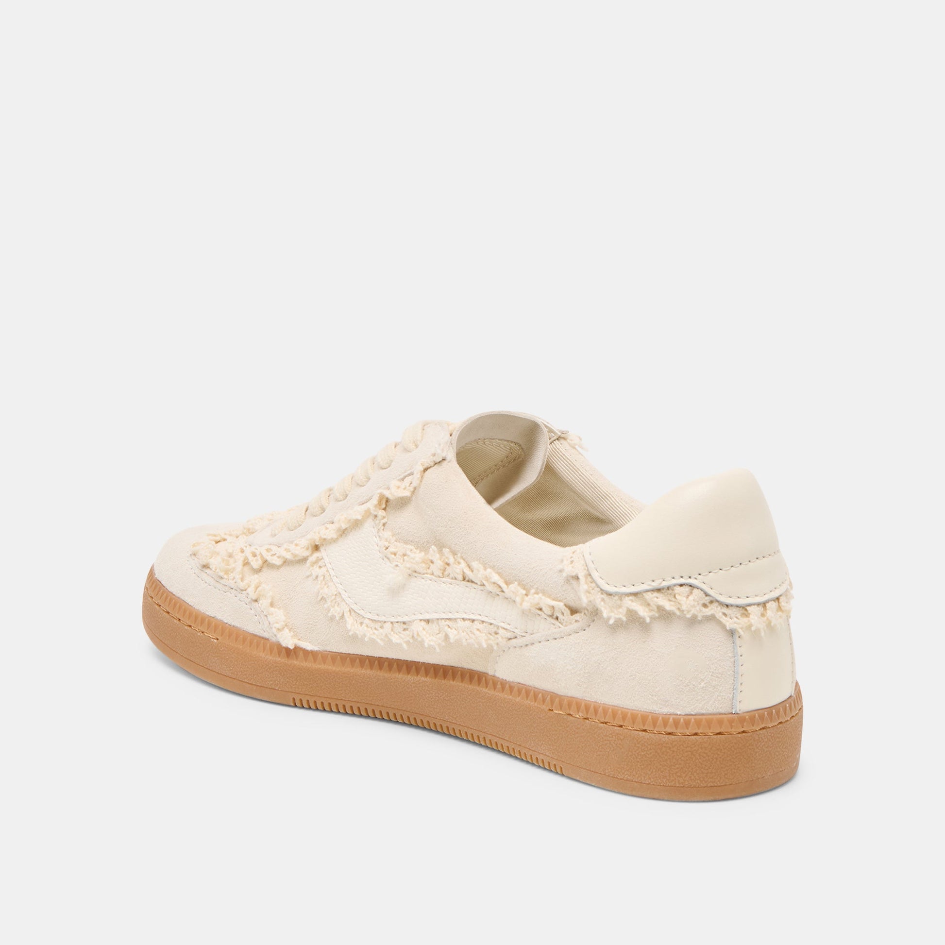 Notice Lace Ivory Suede Sneakers Dolce Vita