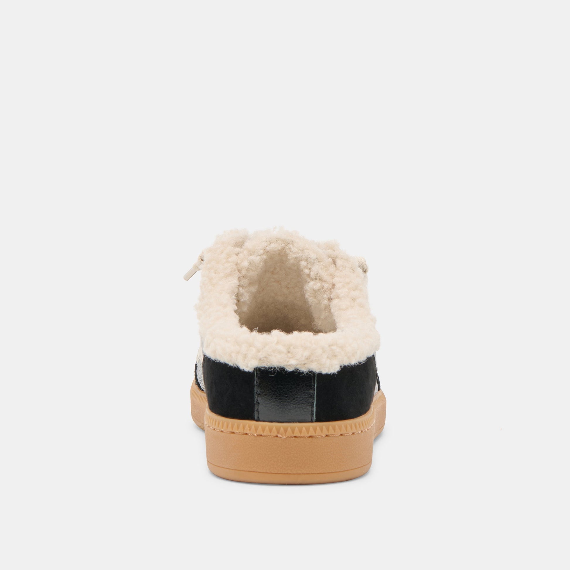 Notice Slide Plush Black Woven Leather Sneakers Dolce Vita